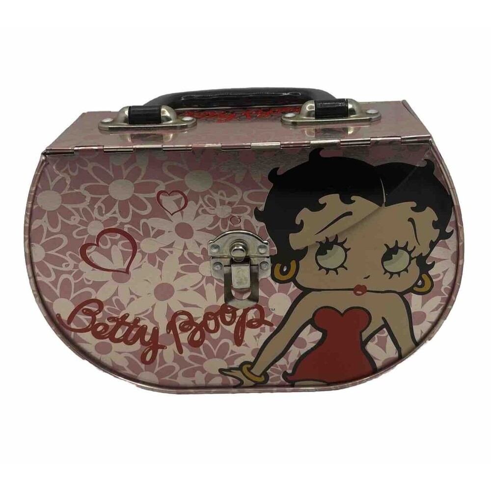 Betty Boop Tin Box Purse Carrying Case 2002 Cosplay Or Costume Bag